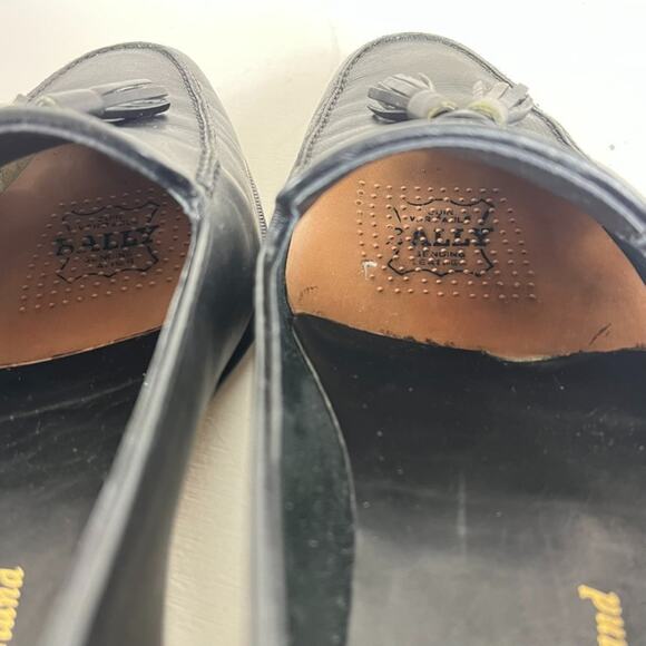 Vintage Bally Dress Shoes Black Tassel Loafers Men’s 11M Made In Switzerland main image 6